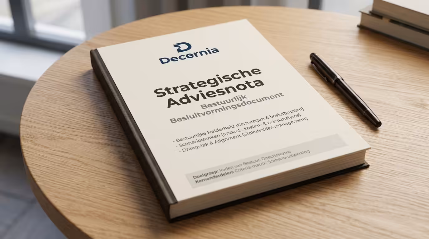 Bestuurlijke presentatie van een strategische adviesnota