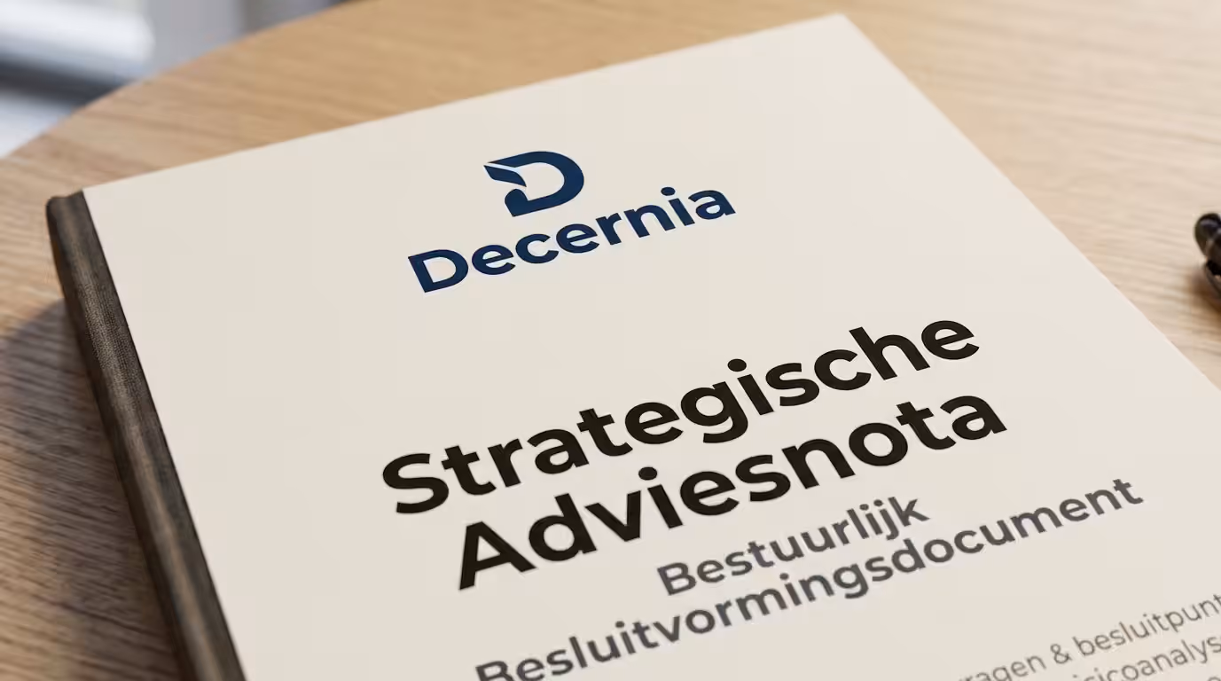 Bestuurlijke presentatie van een strategische adviesnota